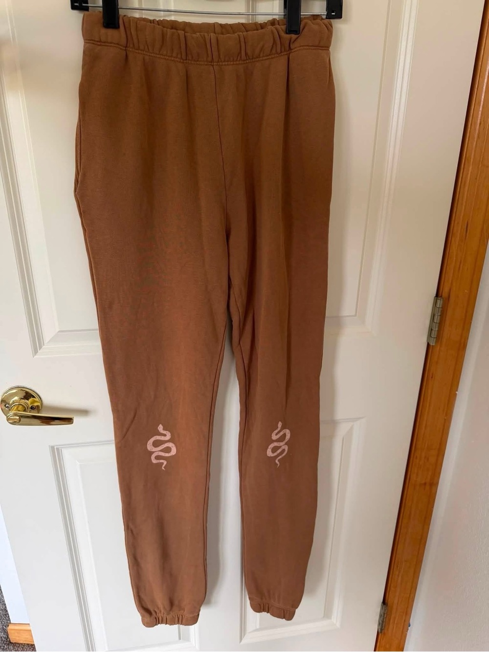Purusha People Serpent Jogger Tan Colored Natural Fiber Natural Dye Womens Pant